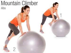 Stability ball alpiniste