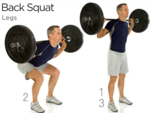 Squat arrière