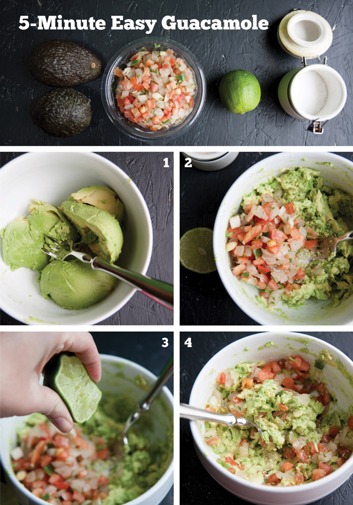 recette facile rapide guacamole 
