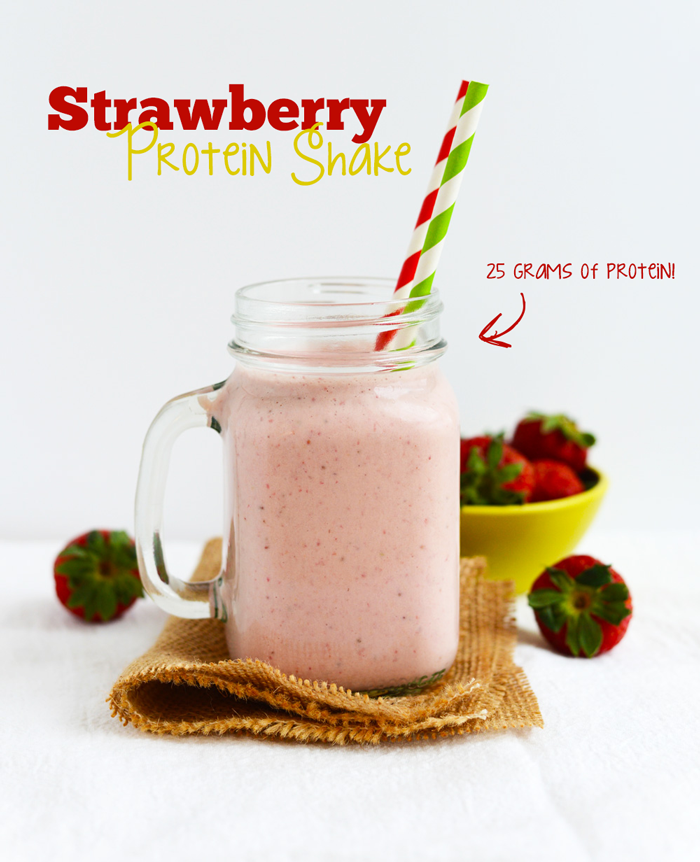 Recette shake protéiné au ventre et à la gelée de fraise