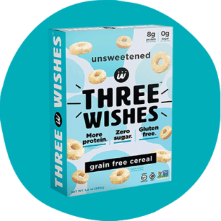 Céréales sans grains non sucrées Three Wishes