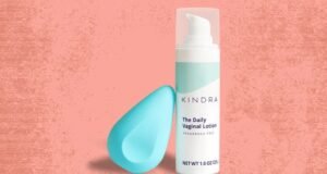 Image de la lotion vaginale quotidienne Kindra et de son applicateur