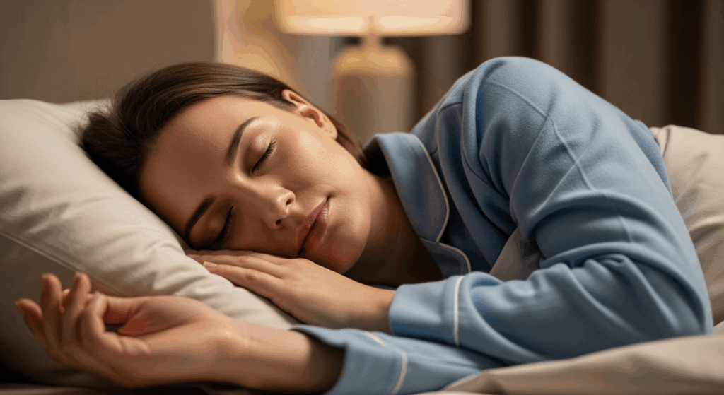 Image d'une personne dormant paisiblement
