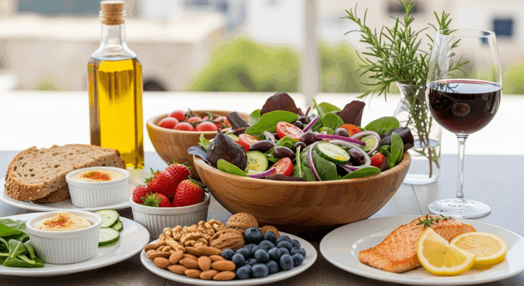 illustration du régime méditerranéen