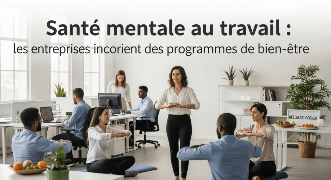 Santé mentale au travail les entreprises intègrent des programmes de bien-être